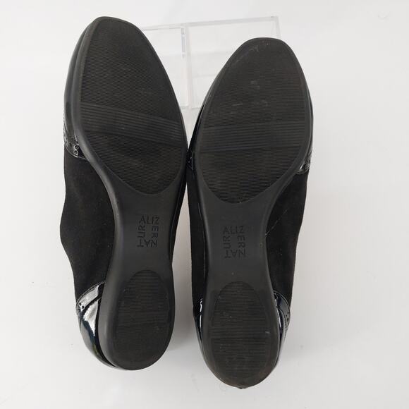 Naturalizer Size 8 Clarise Ballet Flats Patent Leather Fabric Preppy - Picture 10 of 12